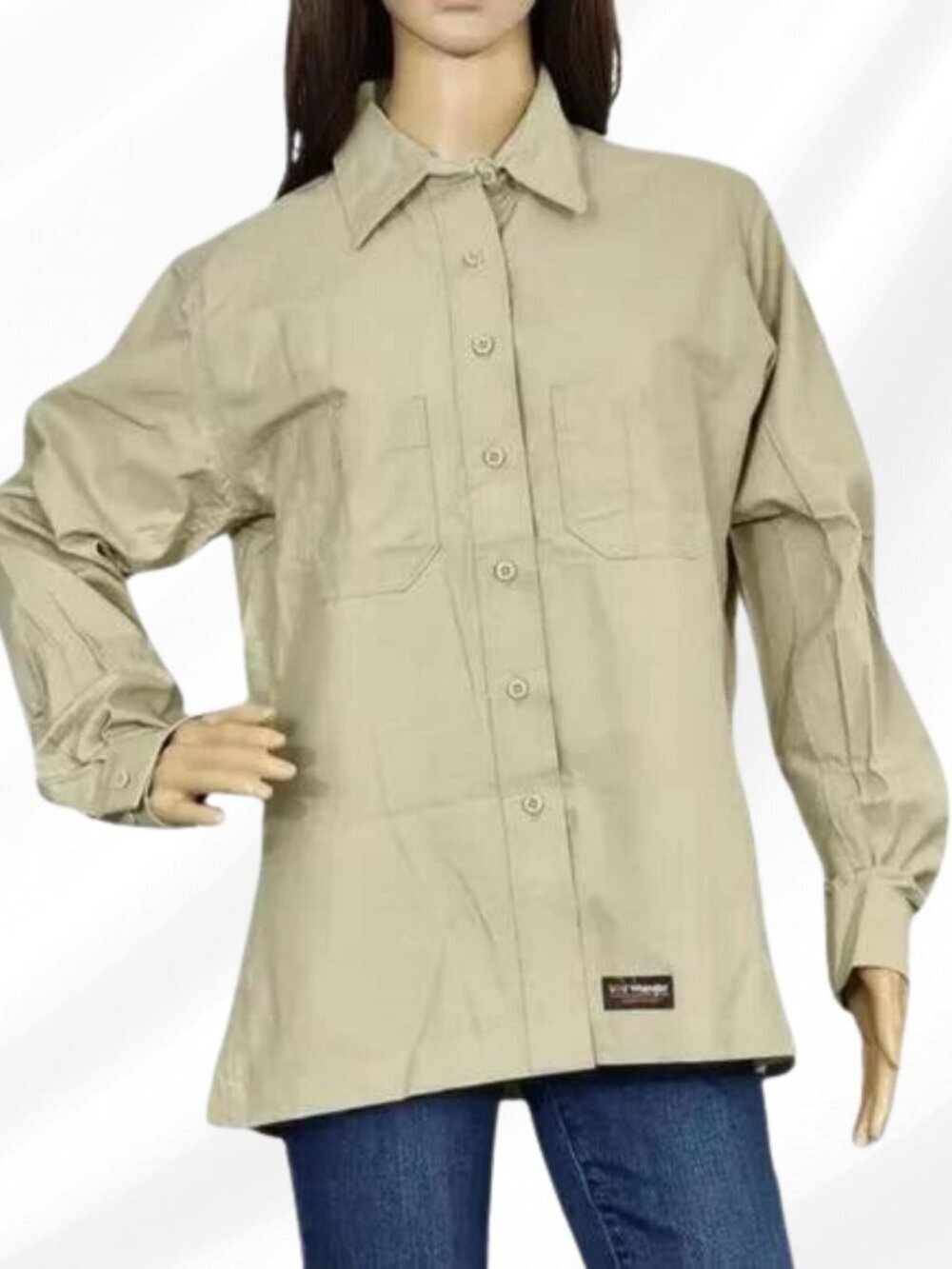 *Wrangler Workwear Canvas Long Sleeve Shirt Size L